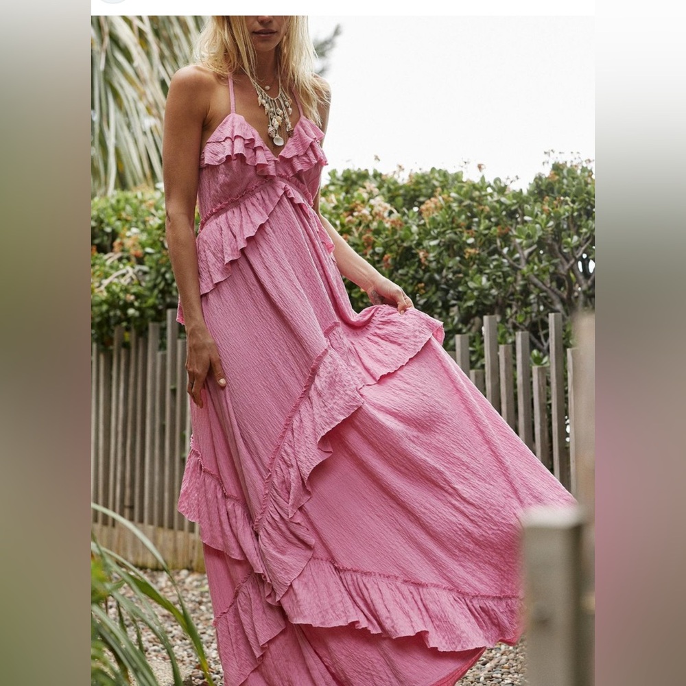 Free People Pink Maxi Dress